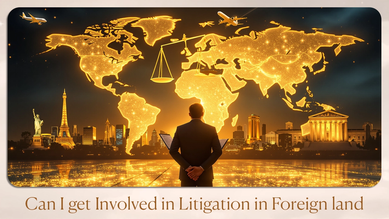 Can I get involved in litigation in foreign land